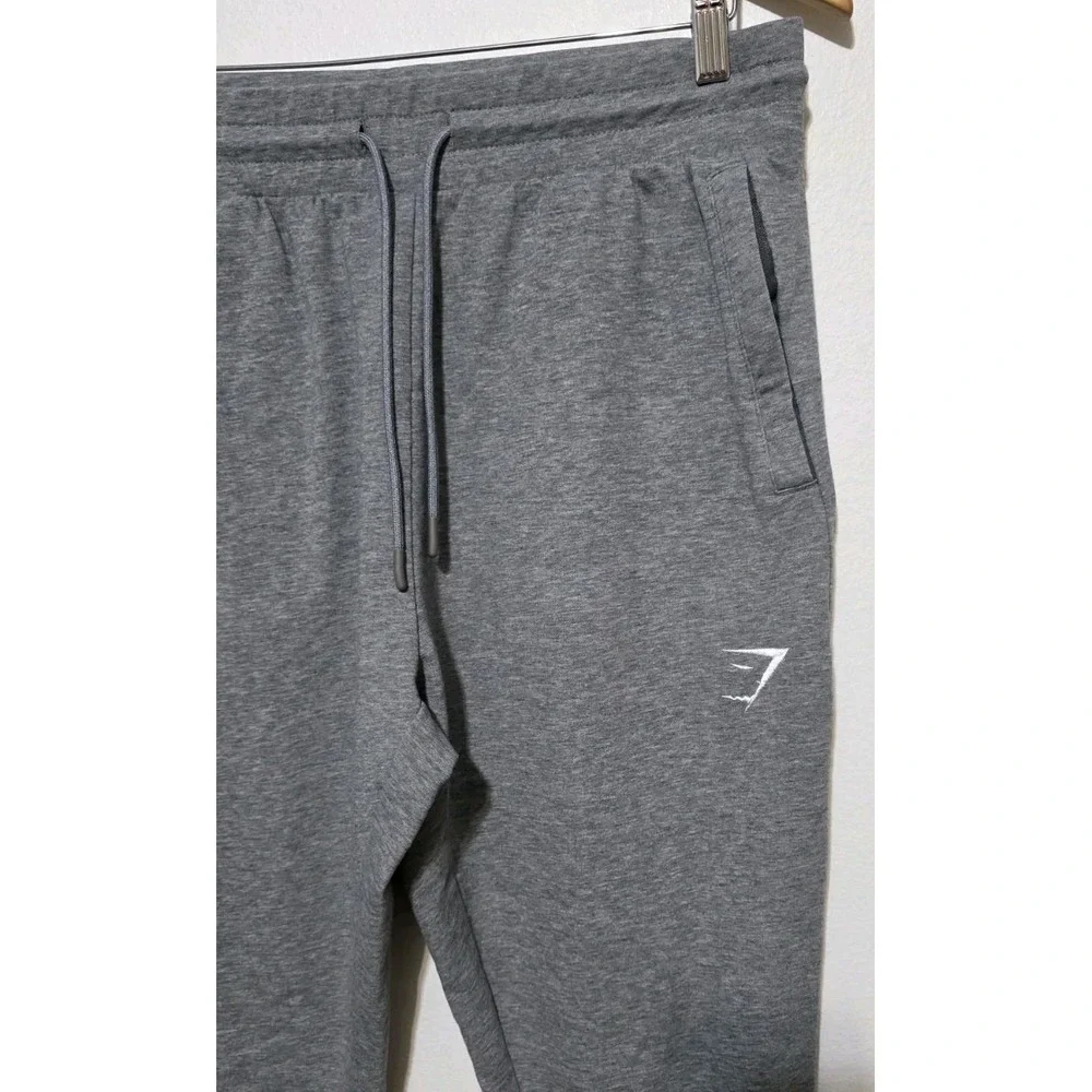 Gymshark Pants Men Sz M‎ Joggers Gray Pockets Pull On Athletic Sweats Active EUC